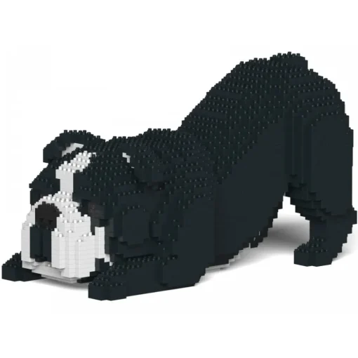 Jekca - English Bulldog 4-in-1 Pack 01S-M04 - Lego - Sculpture - Construction - 4D - Brick Animals - Toys - Avvenice