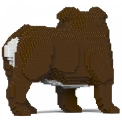 Jekca - English Bulldog 4-in-1 Pack 01-M01 - Big - Lego - Sculpture - Construction - 4D - Brick Animals - Toys - Avvenice