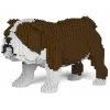 Jekca - English Bulldog 01-M01 - Big - Lego - Sculpture - Construction - 4D - Brick Animals - Toys - Avvenice^ Games