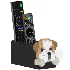 Jekca - English Bulldog Remote Control Rack 01S - Lego - Sculpture - Construction - 4D - Brick Animals - Toys - Avvenice^ Games