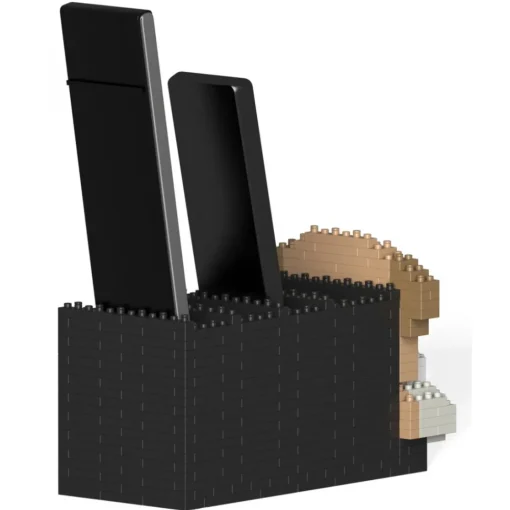 Jekca - English Bulldog Remote Control Rack 01S - Lego - Sculpture - Construction - 4D - Brick Animals - Toys - Avvenice^ Games
