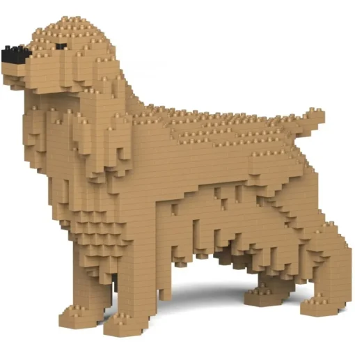 Jekca - English Cocker Spaniel 01-M01 - Big - Lego - Sculpture - Construction - 4D - Brick Animals - Toys - Avvenice^ Games