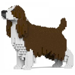 Jekca - English Springer Spaniel 01-M03 - Big - Lego - Sculpture - Construction - 4D - Brick Animals - Toys - Avvenice^ Games