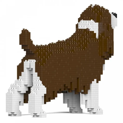 Jekca - English Springer Spaniel 01S-M03 - Lego - Sculpture - Construction - 4D - Brick Animals - Toys - Avvenice^ Games