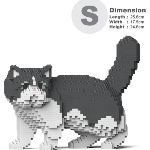 Jekca - Exotic Shorthair Cat 01S-M02 - Lego - Sculpture - Construction - 4D - Brick Animals - Toys - Avvenice^ Games