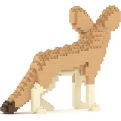 Jekca - Fennec Fox 01 - Big - Lego - Sculpture - Construction - 4D - Brick Animals - Toys - Avvenice^ Games