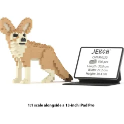 Jekca - Fennec Fox 01 - Big - Lego - Sculpture - Construction - 4D - Brick Animals - Toys - Avvenice^ Games