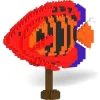 Jekca - Flame Angelfish 01 - Big - Lego - Sculpture - Construction - 4D - Brick Animals - Toys - Avvenice^ Games