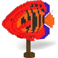Jekca - Flame Angelfish 01 - Big - Lego - Sculpture - Construction - 4D - Brick Animals - Toys - Avvenice^ Games