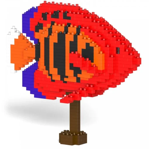 Jekca - Flame Angelfish 01S - Lego - Sculpture - Construction - 4D - Brick Animals - Toys - Avvenice^ Games