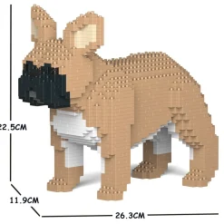 Jekca - French Bulldog 02S-M01 - Lego - Sculpture - Construction - 4D - Brick Animals - Toys - Avvenice^ Games