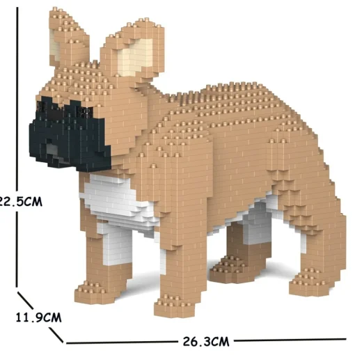 Jekca - French Bulldog 02S-M01 - Lego - Sculpture - Construction - 4D - Brick Animals - Toys - Avvenice^ Games