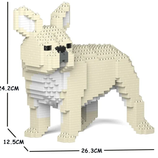 Jekca - French Bulldog 03S-M02 - Lego - Sculpture - Construction - 4D - Brick Animals - Toys - Avvenice^ Games