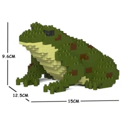 Jekca - Frog 01S-M02 - Lego - Sculpture - Construction - 4D - Brick Animals - Toys - Avvenice^ Games