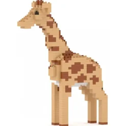 Jekca - Giraffe 02 - Big - Lego - Sculpture - Construction - 4D - Brick Animals - Toys - Avvenice