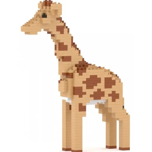 Jekca - Giraffe 02 - Big - Lego - Sculpture - Construction - 4D - Brick Animals - Toys - Avvenice