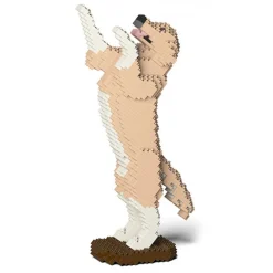 Jekca - Golden Retriever 04-M01 - Big - Lego - Sculpture - Construction - 4D - Brick Animals - Toys - Avvenice^ Games