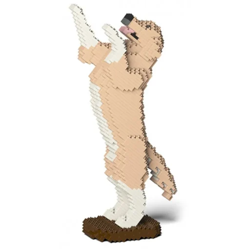 Jekca - Golden Retriever 04-M01 - Big - Lego - Sculpture - Construction - 4D - Brick Animals - Toys - Avvenice^ Games