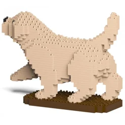 Jekca - Golden Retriever 05-M02 - Big - Lego - Sculpture - Construction - 4D - Brick Animals - Toys - Avvenice^ Games