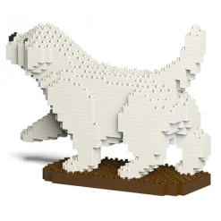 Jekca - Golden Retriever 05-M01 - Big - Lego - Sculpture - Construction - 4D - Brick Animals - Toys - Avvenice^ Games