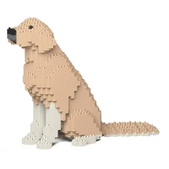 Jekca - Golden Retriever 03S-M01 - Lego - Sculpture - Construction - 4D - Brick Animals - Toys - Avvenice^ Games