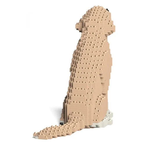Jekca - Golden Retriever 03S-M01 - Lego - Sculpture - Construction - 4D - Brick Animals - Toys - Avvenice^ Games