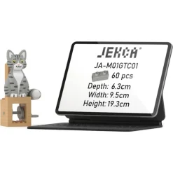 Jekca - Grey Tabby Cat - Automata - Lego - Sculpture - Construction - 4D - Brick Animals - Toys - Avvenice^ Games