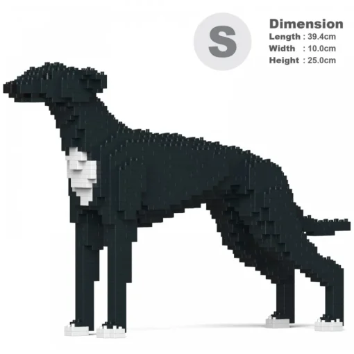 Jekca - Greyhound 01S-M02 - Lego - Sculpture - Construction - 4D - Brick Animals - Toys - Avvenice^ Games