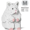 Jekca - Hamster 02-M04 - Big - Lego - Sculpture - Construction - 4D - Brick Animals - Toys - Avvenice^ Games