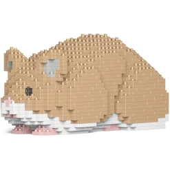 Jekca - Hamster 02-M01 - Big - Lego - Sculpture - Construction - 4D - Brick Animals - Toys - Avvenice^ Games