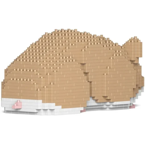 Jekca - Hamster 02-M01 - Big - Lego - Sculpture - Construction - 4D - Brick Animals - Toys - Avvenice^ Games