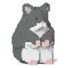 Jekca - Hamster 01S-M02 - Lego - Sculpture - Construction - 4D - Brick Animals - Toys - Avvenice^ Games