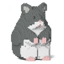 Jekca - Hamster 01S-M02 - Lego - Sculpture - Construction - 4D - Brick Animals - Toys - Avvenice^ Games