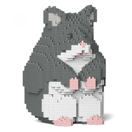 Jekca - Hamster 01S-M02 - Lego - Sculpture - Construction - 4D - Brick Animals - Toys - Avvenice^ Games