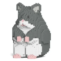 Jekca - Hamster 01S-M02 - Lego - Sculpture - Construction - 4D - Brick Animals - Toys - Avvenice^ Games