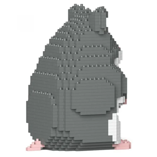 Jekca - Hamster 01S-M02 - Lego - Sculpture - Construction - 4D - Brick Animals - Toys - Avvenice^ Games