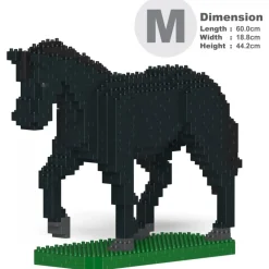Jekca - Horse 02-M03 - Big - Lego - Sculpture - Construction - 4D - Brick Animals - Toys - Avvenice^ Games