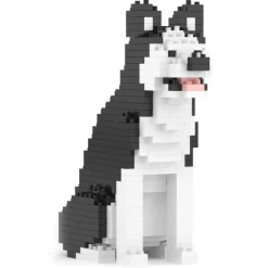 Jekca - Husky Mini 01 - Lego - Sculpture - Construction - 4D - Brick Animals - Toys - Avvenice^ Games