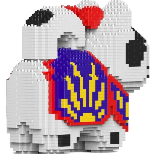 Jekca - Inu Hariko 01 - Lego - Sculpture - Construction - 4D - Brick Animals - Toys - Avvenice^ Games