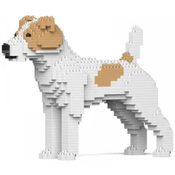 Jekca - Jack Russell Terrier 01S-M03 - Lego - Sculpture - Construction - 4D - Brick Animals - Toys - Avvenice^ Games