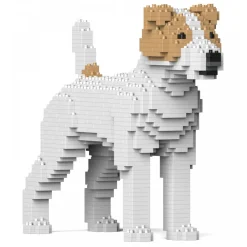 Jekca - Jack Russell Terrier 01S-M03 - Lego - Sculpture - Construction - 4D - Brick Animals - Toys - Avvenice^ Games