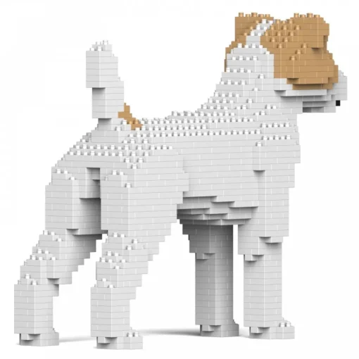 Jekca - Jack Russell Terrier 01S-M03 - Lego - Sculpture - Construction - 4D - Brick Animals - Toys - Avvenice^ Games