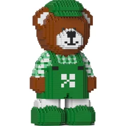 Jekca - Bear (Irish) 01 - Lego - Sculpture - Construction - 4D - Brick Animals - Toys - Avvenice^ Games