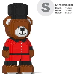 Jekca - Bear (King’s Guard) 01 - Lego - Sculpture - Construction - 4D - Brick Animals - Toys - Avvenice
