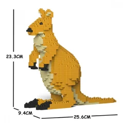 Jekca - Kangaroo 01S - Lego - Sculpture - Construction - 4D - Brick Animals - Toys - Avvenice^ Games