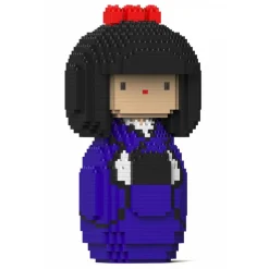 Jekca - Kokeshi Doll 01S-M02 - Lego - Sculpture - Construction - 4D - Brick Animals - Toys - Avvenice^ Games
