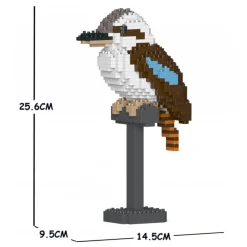 Jekca - Kookaburra 01S-M01 - Lego - Sculpture - Construction - 4D - Brick Animals - Toys - Avvenice^ Games