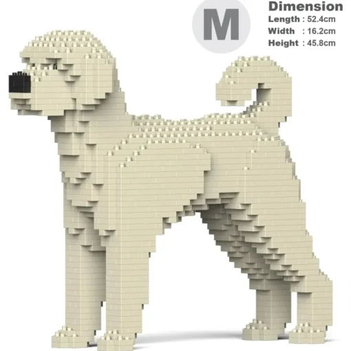 Jekca - Labradoodle 01-M01 - Big - Lego - Sculpture - Construction - 4D - Brick Animals - Toys - Avvenice^ Games