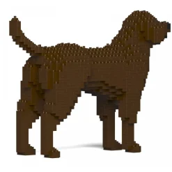 Jekca - Labrador Retriever 01S-M05 - Lego - Sculpture - Construction - 4D - Brick Animals - Toys - Avvenice^ Games