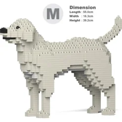 Jekca - Labrador Retriever 01-M06 - Big - Lego - Sculpture - Construction - 4D - Brick Animals - Toys - Avvenice^ Games